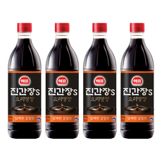 해표 진간장S, 500ml, 4개