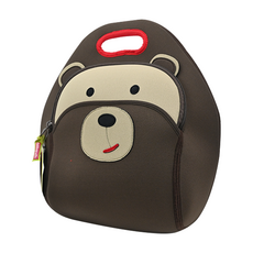 dabbawalla 瓦拉包 保溫手提包/午餐袋-瓦拉棕熊, 保溫三小時 潛水布材質 輕巧好攜帶 外層防水防汙, 31 x 30 x 15cm