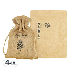 나노클린 에어케어 편백칩 + 마 파우치, 4세트, 280g