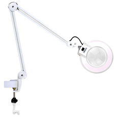 JIAHON 嘉鴻牌 LED夾式冷光燈放大鏡燈 175度 5X, 1個, JHA6LED 20W