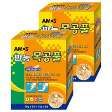 아모스 프리미엄 만능 목공풀 74g x 4p + 36g x 5p 세트, 2세트