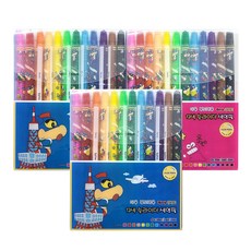 蠟筆小新滑動式色鉛筆 隨機出貨, 12色, 3個