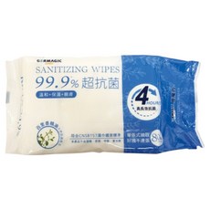 GERMAGIC 菌魔力 4HRS長效抗菌濕紙巾, 4g, 1入, 1包