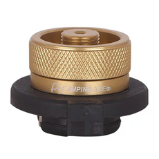 CAMPING ACE 野樂 鋁合金瓦斯轉換接頭 ARC-920-2A, 金色 + 黑色, 1個