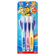 Lab52 齒妍堂 兒童萬毛牙刷 汪汪隊 Set, 2萬根微米刷毛, 人體工學防滑刷柄, 3支, 1組