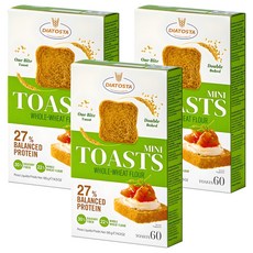 Diatosta 全麥吐司餅乾, 120g, 3盒