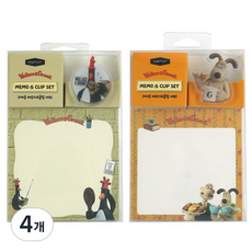 PINKFOOT 酷狗寶貝便條夾, 4個, 80張, 隨機出貨