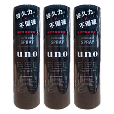 uno 強硬作風定型霧, 170g, 3瓶