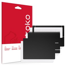 스코코 태블릿PC 키보드 북커버 유니스킨 전신 외부보호필름 세트, 무광화이트, 1세트