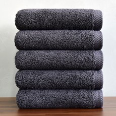 Towelist Forte 飯店毛巾 200g 40支精梳棉, 墨色, 5個