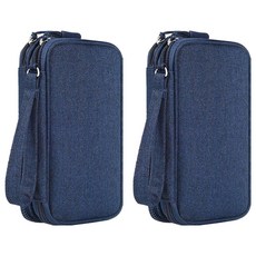 3C配件收納包 Set 2個, 18.8 x 10.5 x 3 cm, 藏青藍, 1組