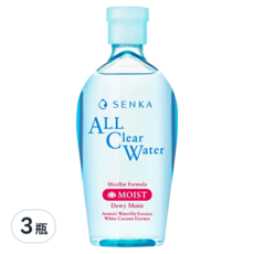 SENKA 專科 超微米保濕嫩透卸妝水, 230ml, 3瓶