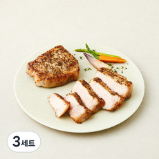푸드올 미네랄포크 한돈 BBQ 와우등심 스테이크 B 340g + 버터 5g 세트, 3세트
