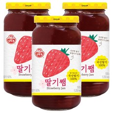 오뚜기 딸기쨈, 500g, 3개