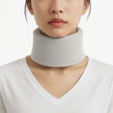 대한몰 목 보호대 밴드 지지대 자세 고정 쿠션 라이트그레이, 6개