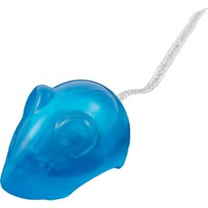 Petmate jw 鈴鐺老鼠 天然橡膠製成 鈴鐺聲響能吸引貓咪注意力 有貓草香味能讓貓咪愛不釋手, 藍色, 1個