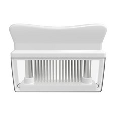 SUnORO 不鏽鋼鬆肉針/省力快速斷筋器/燒烤煎炸料理針, 1個, 白色