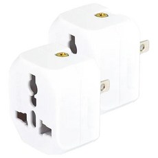 Dr.AV 聖岡科技 2P台灣專用 萬國轉換插頭 適用多種插頭, 4.7cm, TNT-86, 2個