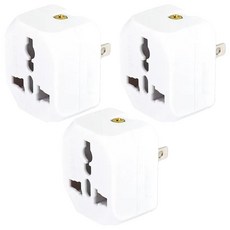 Dr.AV 聖岡科技 2P台灣專用 萬國轉換插頭, 4.7cm, TNT-86, 3個