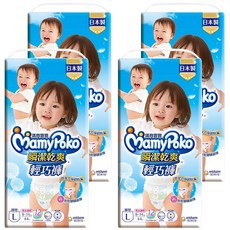 MamyPoko 滿意寶寶 瞬潔乾爽輕巧褲/尿布, 男女通用, 輕巧褲, L, 176片