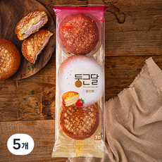 롯데웰푸드 둥근달 딸기크림 빵, 70g, 3개입, 5개