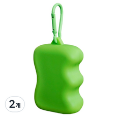 바이데 강아지 깔끔한 귀여운 풉백파우치, 그린클립, 2개, 1개입