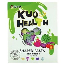 KUO HEALTH 郭老師 純手工無添加寶寶蔬果義大利麵 動物麵 150g 百分百原汁蔬果製作 Q彈口感手指食物, 1盒