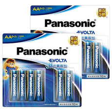Panasonic 台灣公司貨 Evolta 鈦元素鹼性3號AA電池, 10顆, 2組