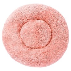 요런개 반려동물 둥근 둥지 포근한 방석매트, 2 핑크, 1개