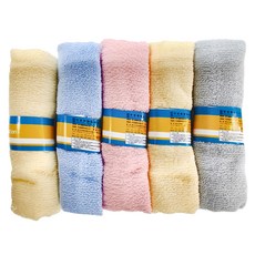 TELITA 精選素色毛巾 33*68cm 100%棉 台灣製, 顏色隨機, 5條