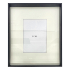 HOLA 和樂家居 克萊歐 簡約鋁製相框, 黑色, 1個