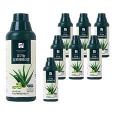 맑은농장 유기농 알로에베라 겔, 1.05L, 8개