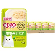 INABA CIAO 餐包, 雞肉 + 干貝 + 起司, 40g, 96包