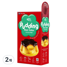 eZn 푸딩 셀프 염색제 젤형 140ml, 6.66F 파이어리 레드, 2개
