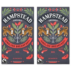 HAMPSTEAD 英式早餐紅茶茶包, 2.25g, 20包, 2盒