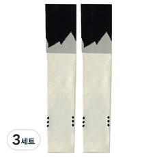 소요상회 종아리 압박스타킹 양쪽착용 세트 화이트, 3세트, 종아리/무릎형