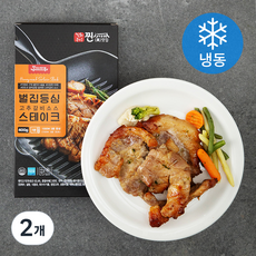 직화구이찐맛집 맛있는테이블 벌집등심 갈릭소스 스테이크 (냉동), 400g, 2개
