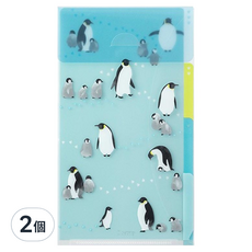 日本 MIDORI 3層安全資料夾 A5, 企鵝(35461), 2個