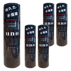 uno 強硬作風定型霧, 170g, 5瓶