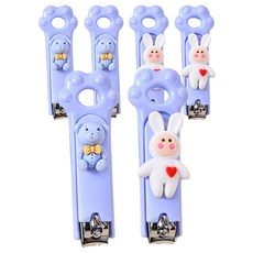 指甲剪 腳掌造型 美甲工具, 6個, 紫色