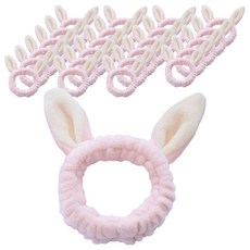 ABM 兔子洗臉帶, 粉色, 24入