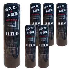 uno 強硬作風定型霧, 170g, 6瓶