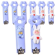 指甲剪 腳掌造型 美甲工具, 8個, 紫色