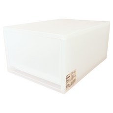 무인양품 폴리프로필렌 소품 수납 케이스 대, 반투명, 1개