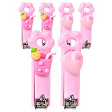 指甲剪 腳掌造型 美甲工具, 4個, 粉紅色