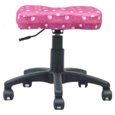 colorplay 玩色系 日光生活館 雲朵凳辦公椅 台灣製造 防潑水布, 43~55 x 56cm, 粉色