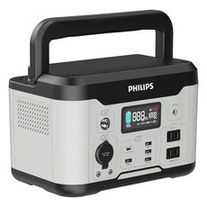 PHILIPS 飛利浦 儲能行動電源 600W, DLP8093C, 黑色 + 白色