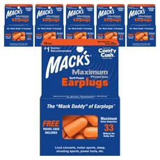 MACK'S Maximum 柔軟泡棉睡眠耳塞, 6個, 10副