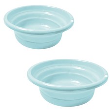 World Clean 多用途折疊式簡易臉盆2件組, 1套, 薄荷綠