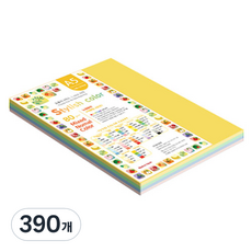 종이문화 스타일리쉬 얇은 혼합색지 03 SN Tone Deep 80g, 390개, A5